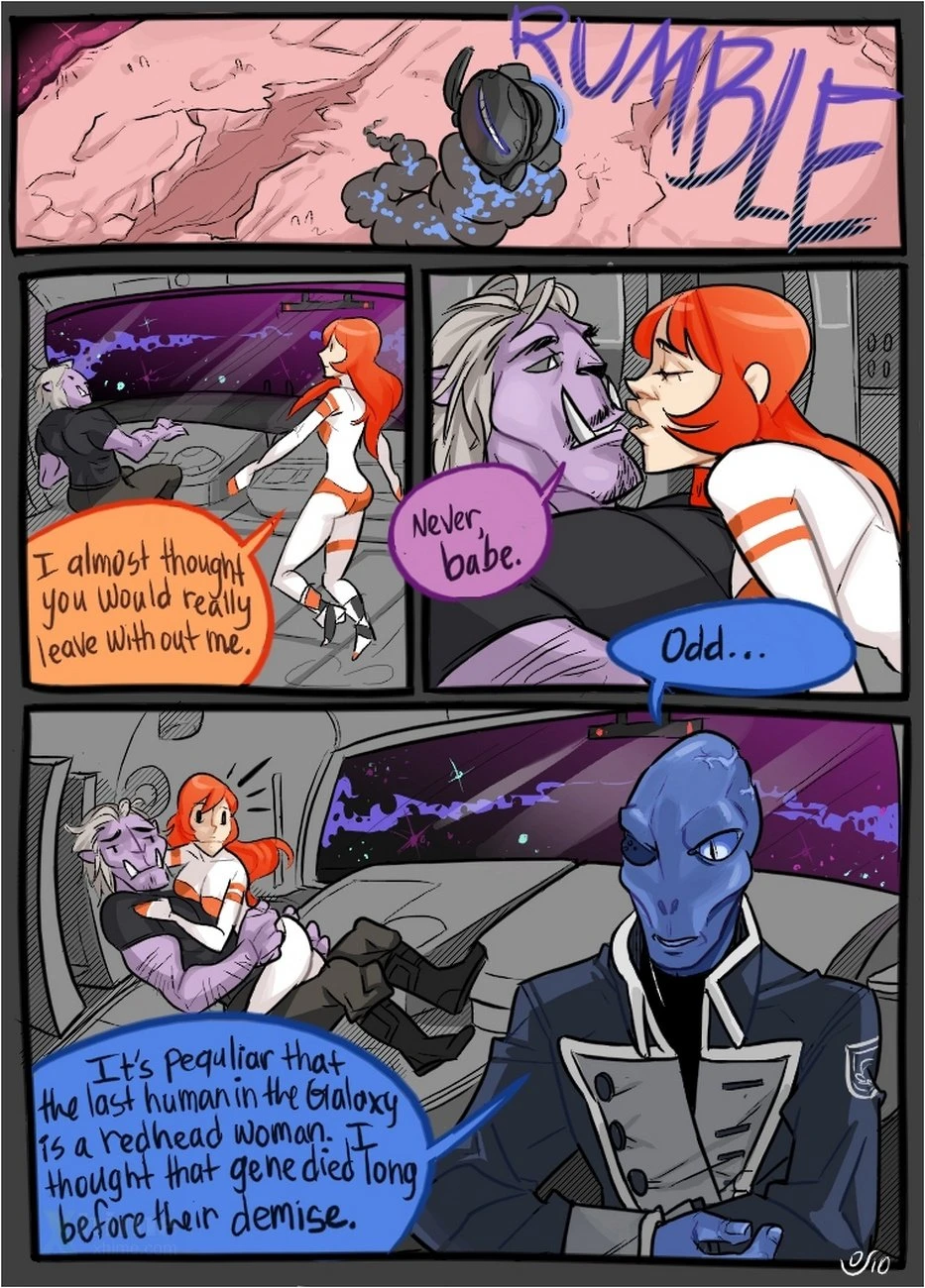 Spacy Lucy - Lonely Human Female Fucks The Galaxy porn comic picture 3