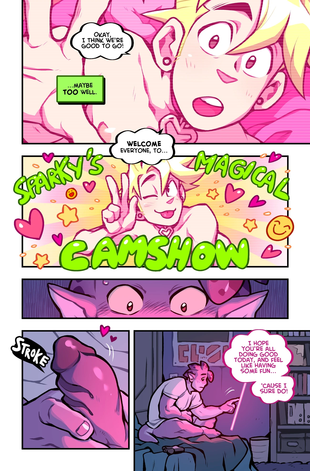 Sparky's Magical Cam Show porn comic picture 4