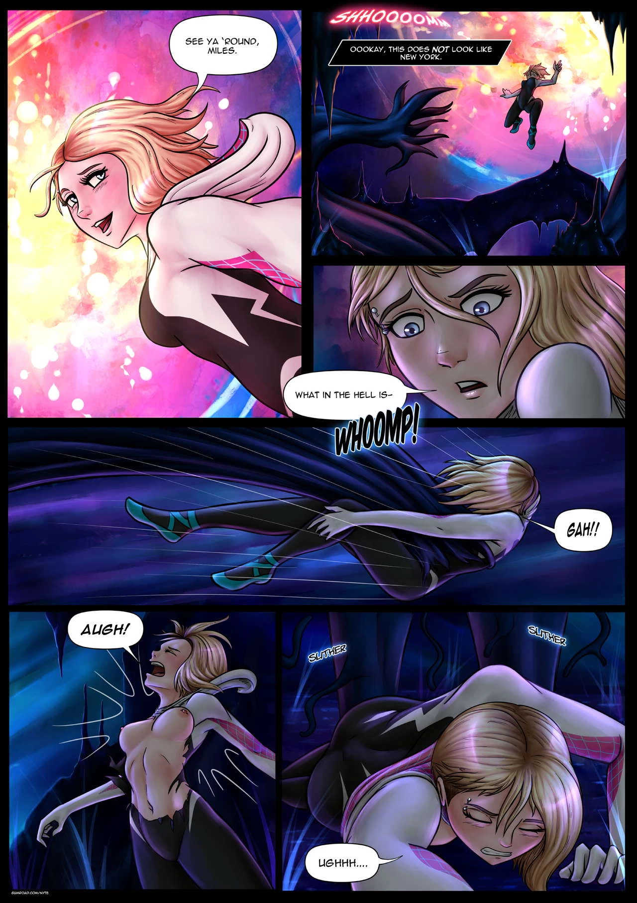 Spider Gwen: Into the Vore Verse porn comic picture 2