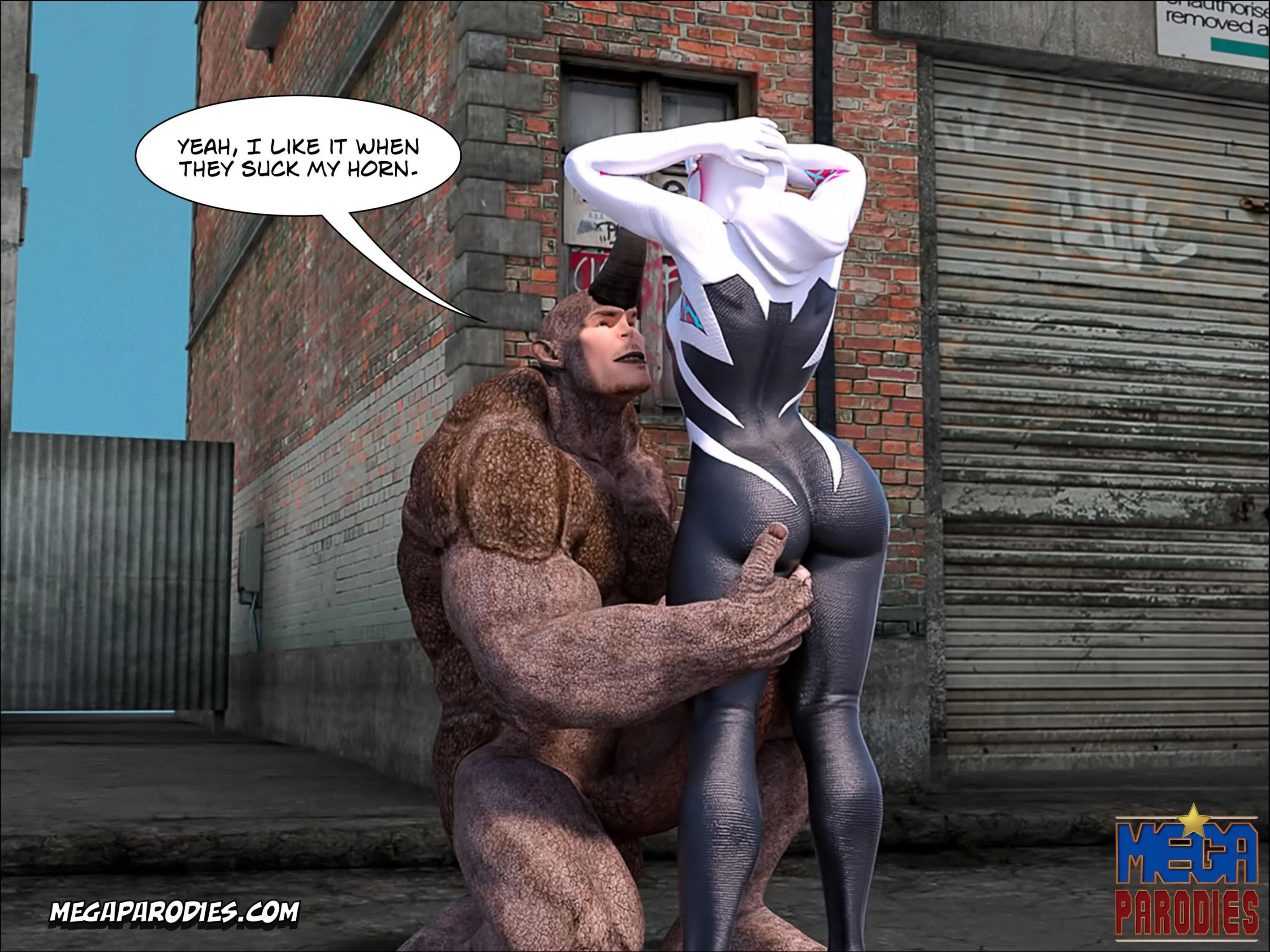 Spider Gwen x Rhino part 2 porn comic picture 20