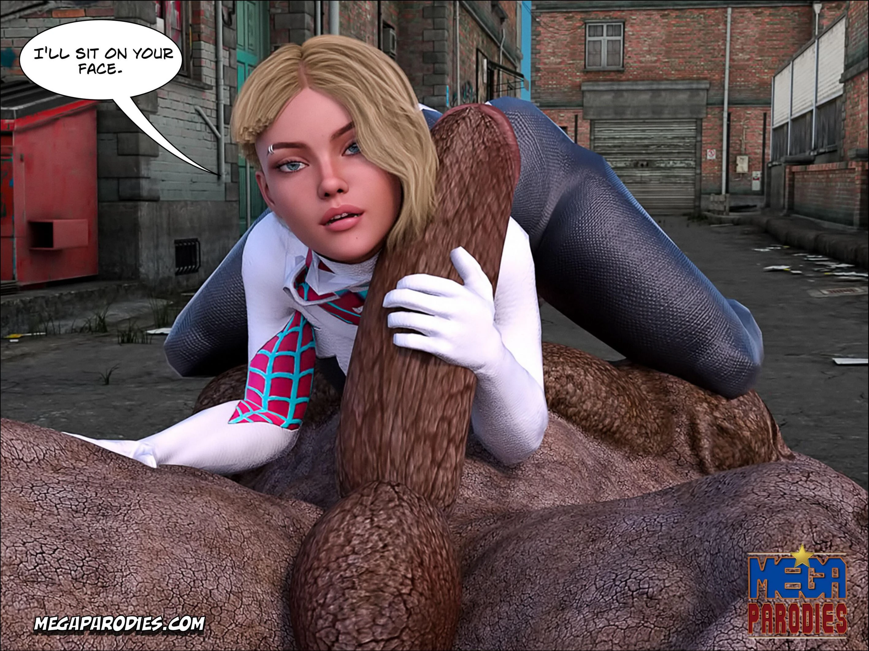 Spider Gwen x Rhino part 2 porn comic picture 36