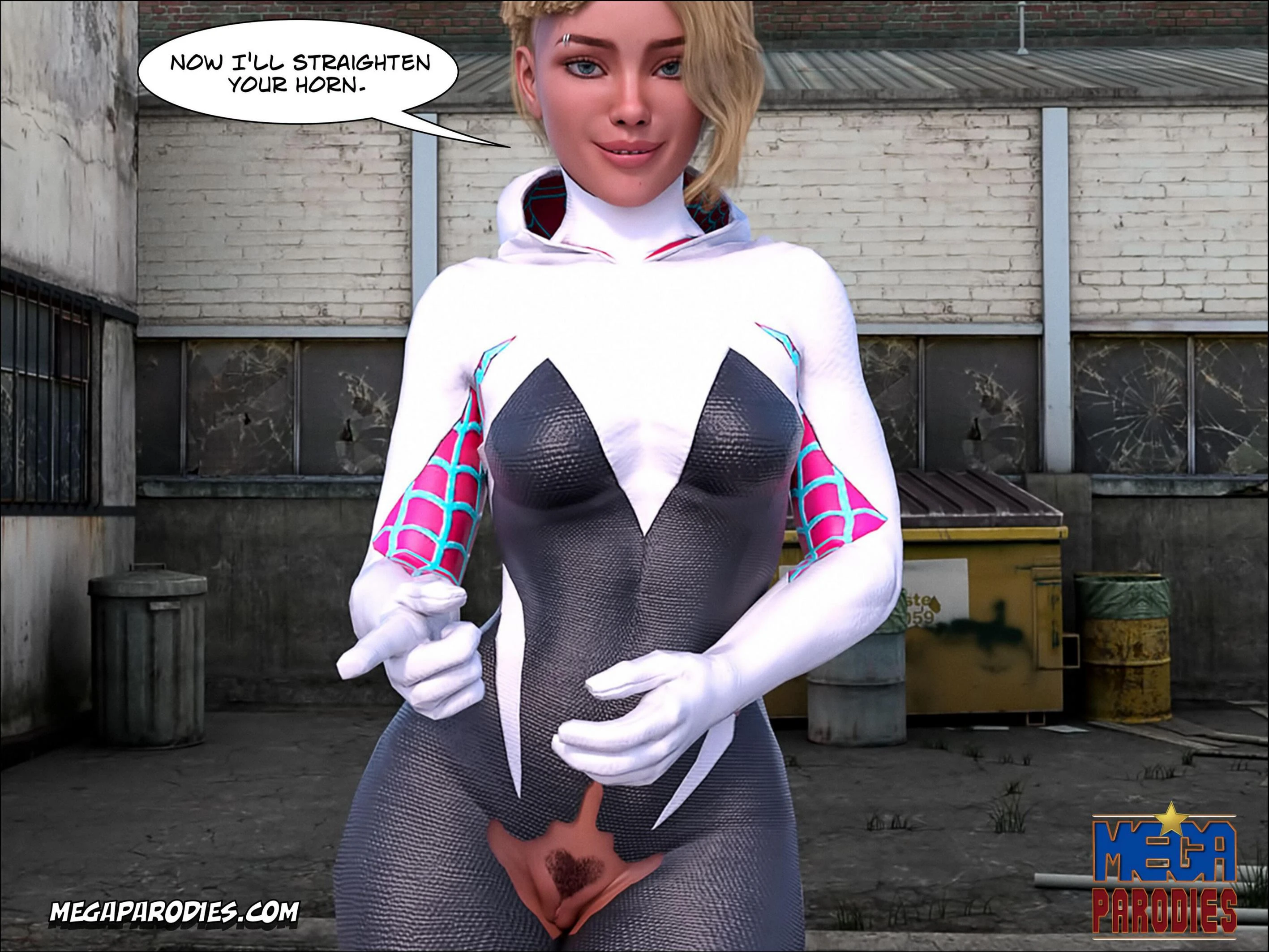 Spider Gwen x Rhino part 2 porn comic picture 45