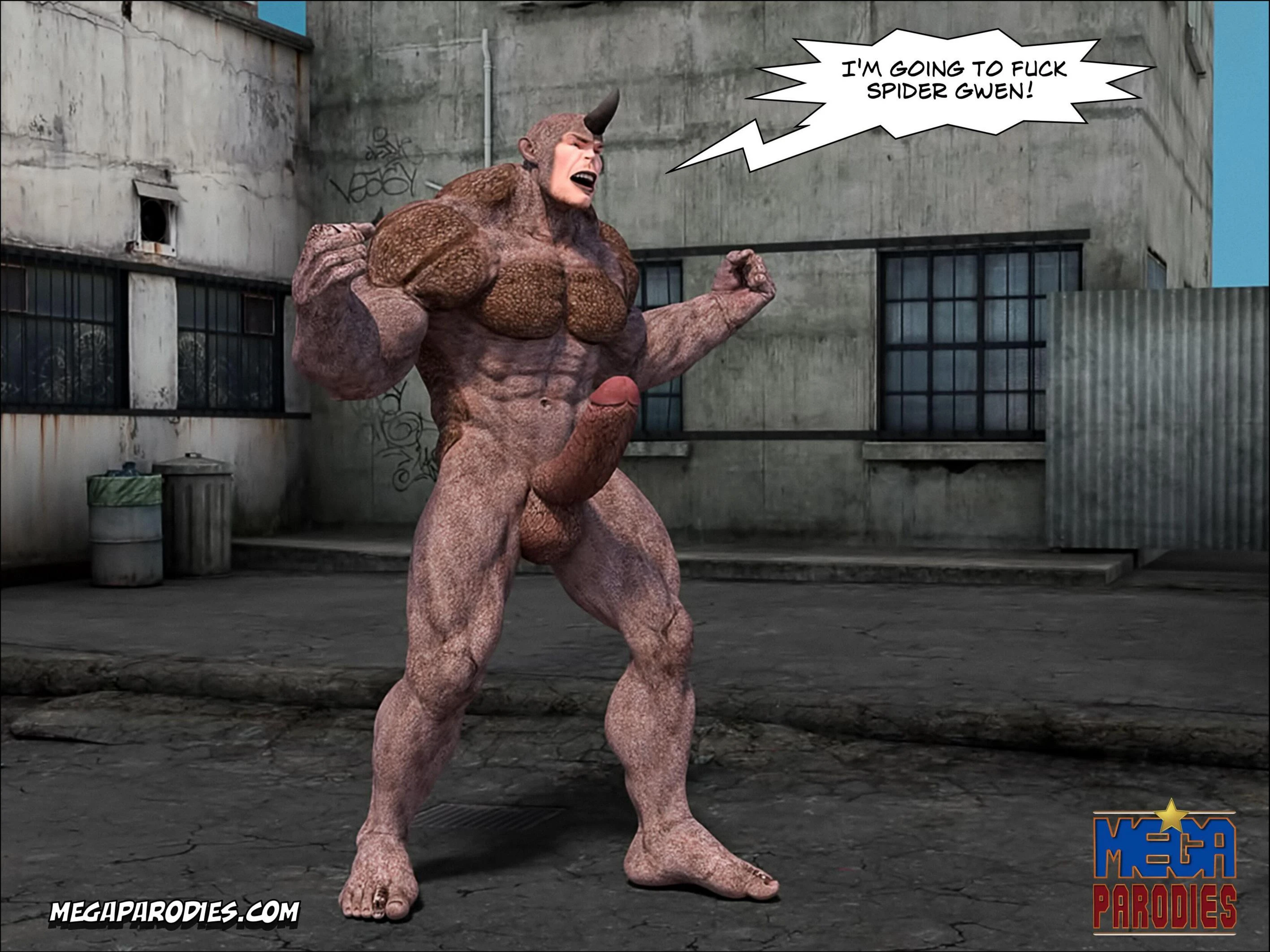 Spider Gwen x Rhino part 2 porn comic picture 5