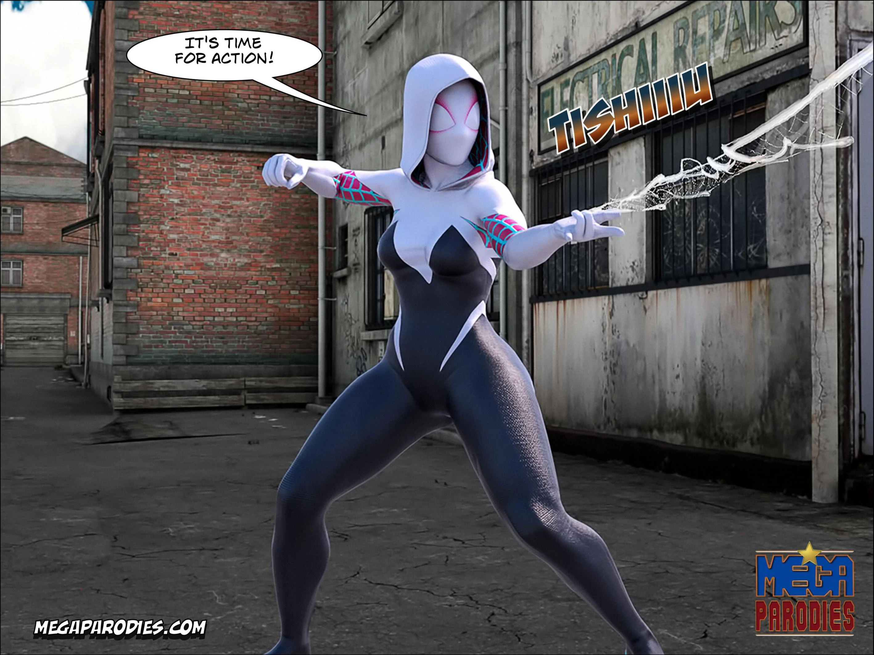 Spider Gwen x Rhino part 2 porn comic picture 8