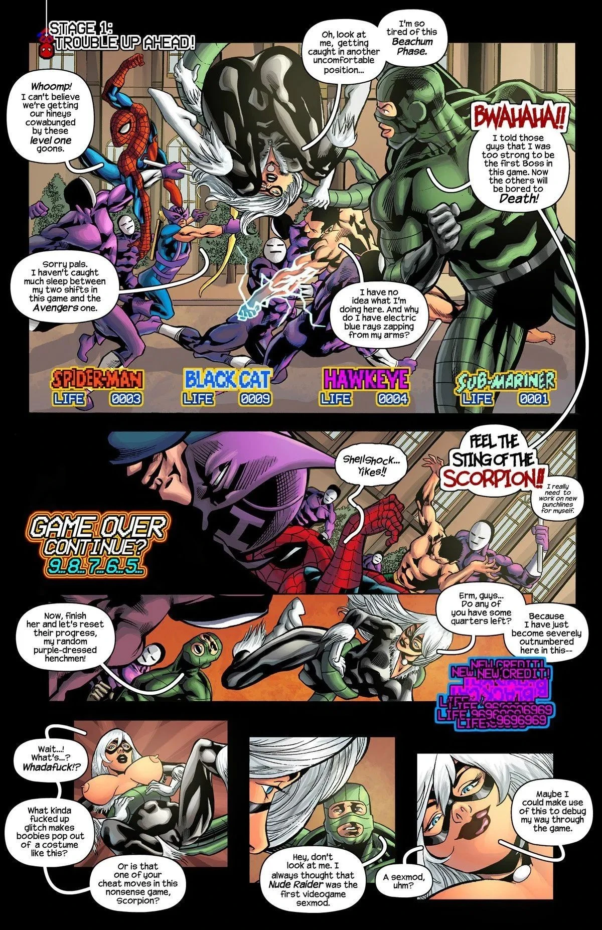 Spider-Man the '91 Arcade Video Game porn comic picture 3