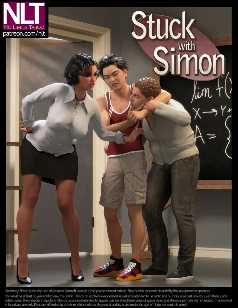 Stuck With Simon porn comic picture 1