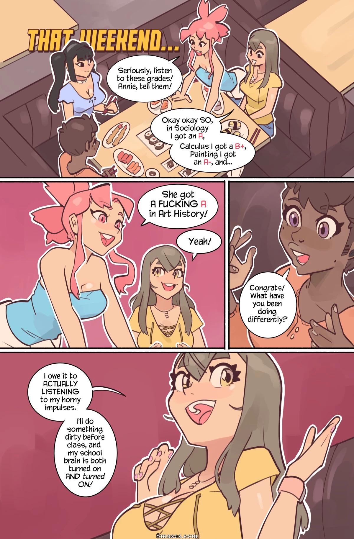 Study Break Part 1 & 2 porn comic picture 27