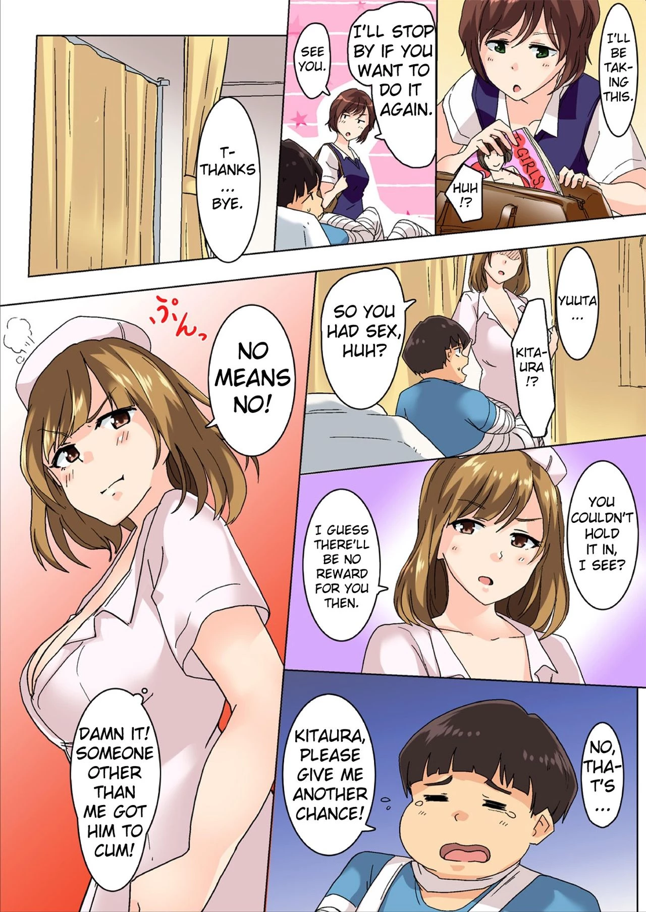 Sundome Nurse no Monzetsu Chiryou! Kore wa Sex de wa Naku, Ochuusha desu porn comic picture 25