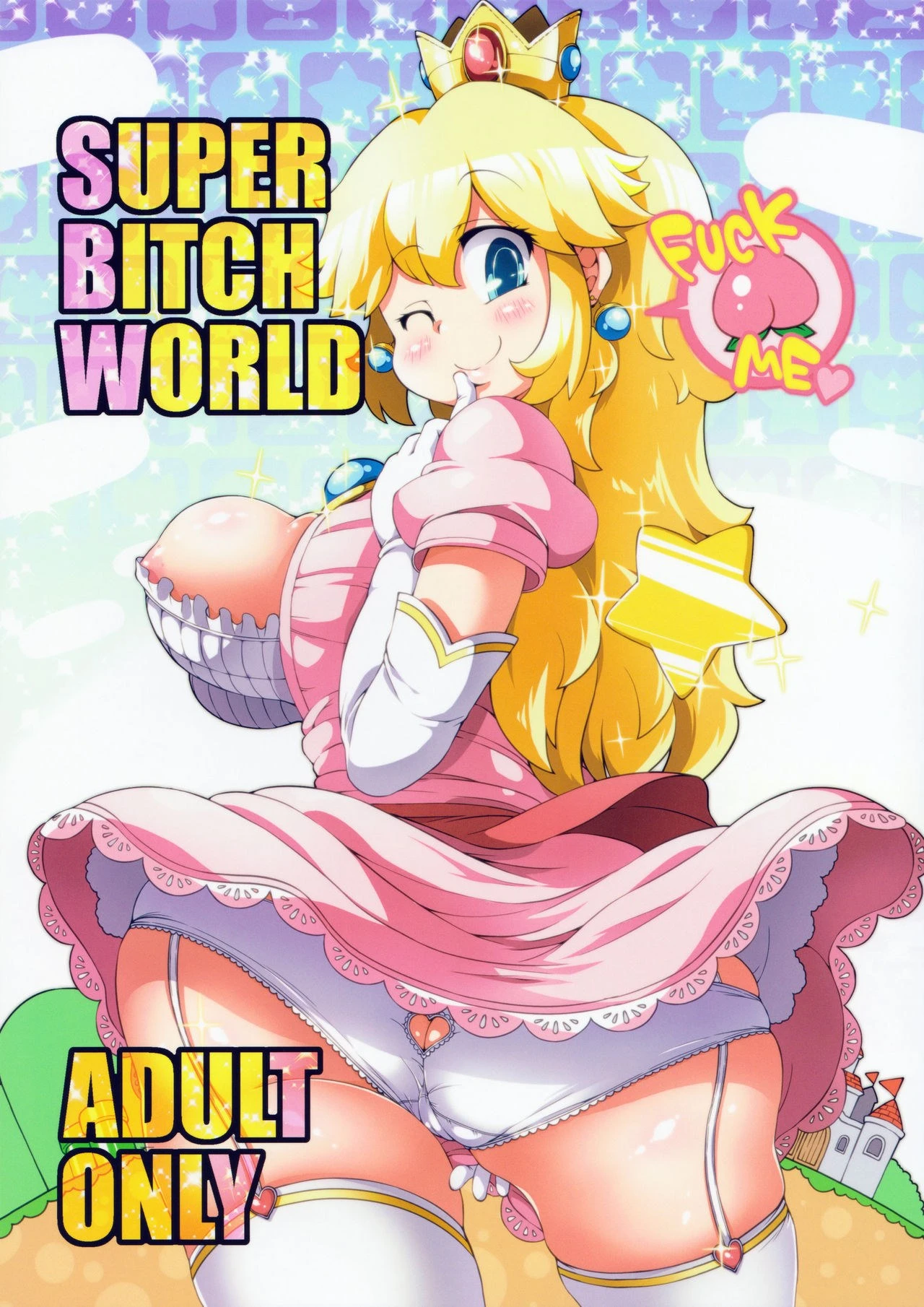 Super Bitch World – Super Mario Brothers porn comic picture 1