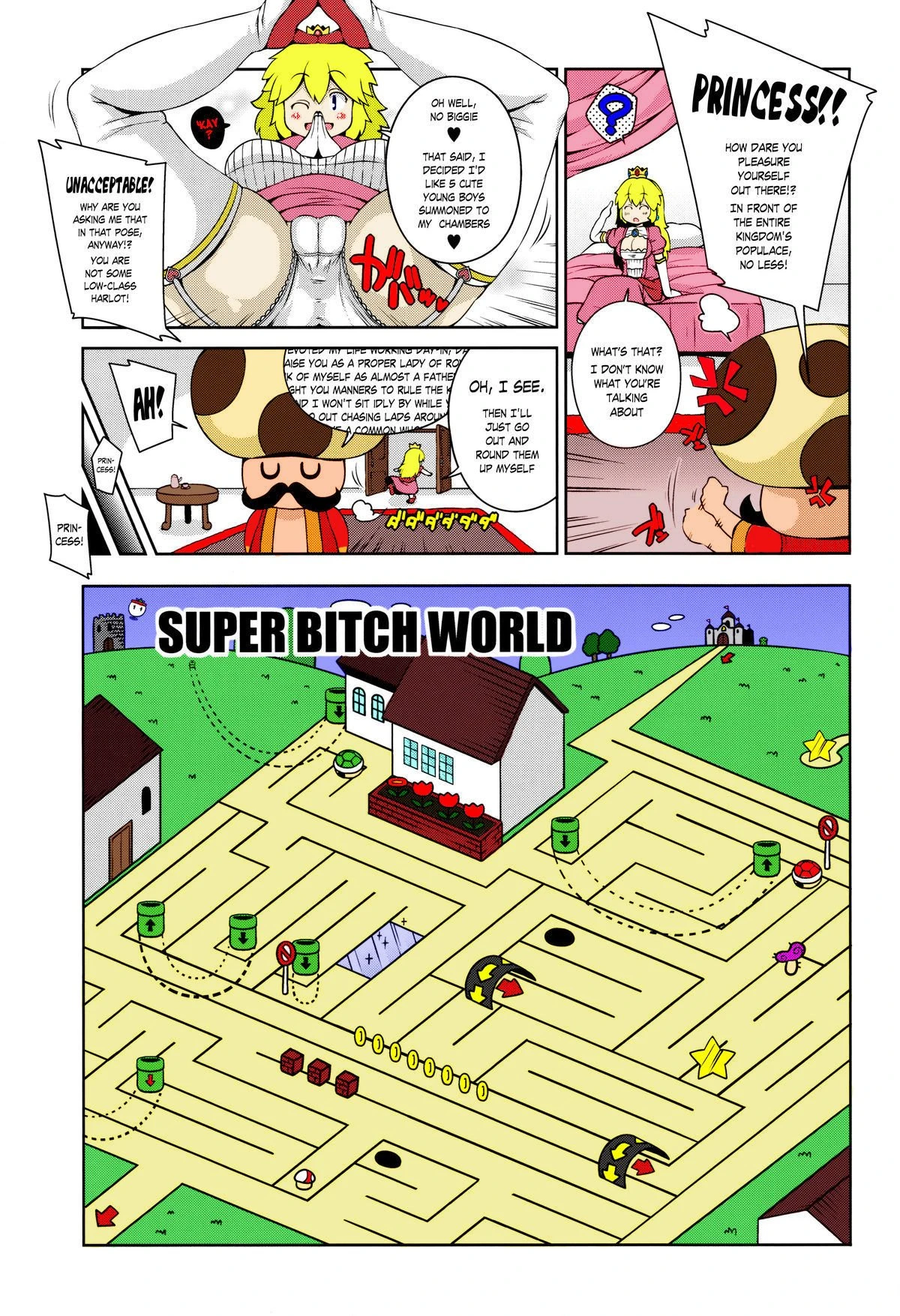 Super Bitch World – Super Mario Brothers porn comic picture 6
