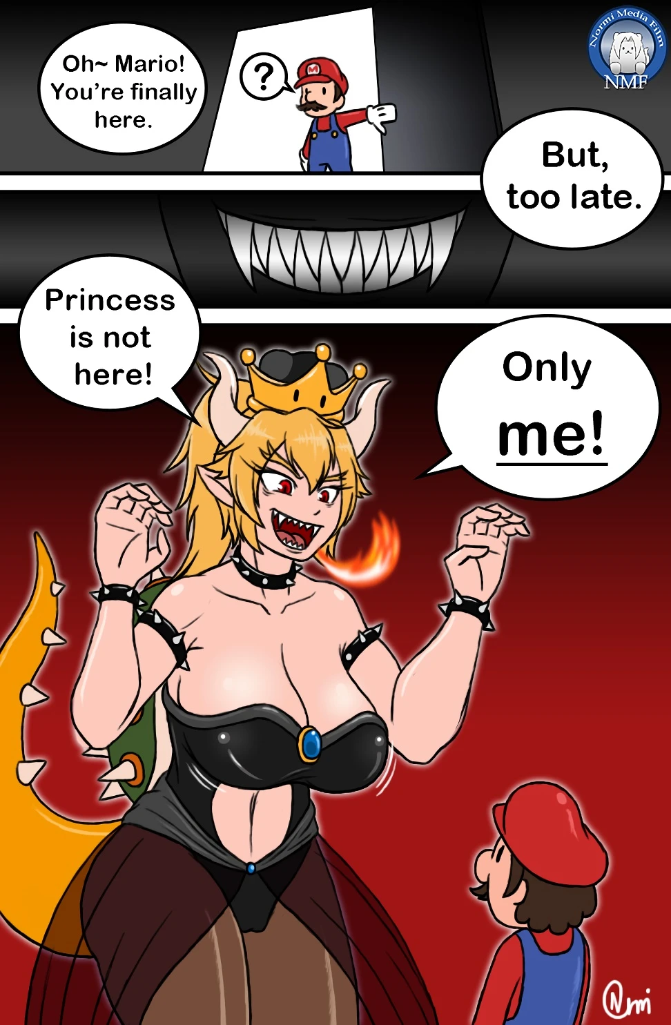 Super crown bowser porn comic picture 1