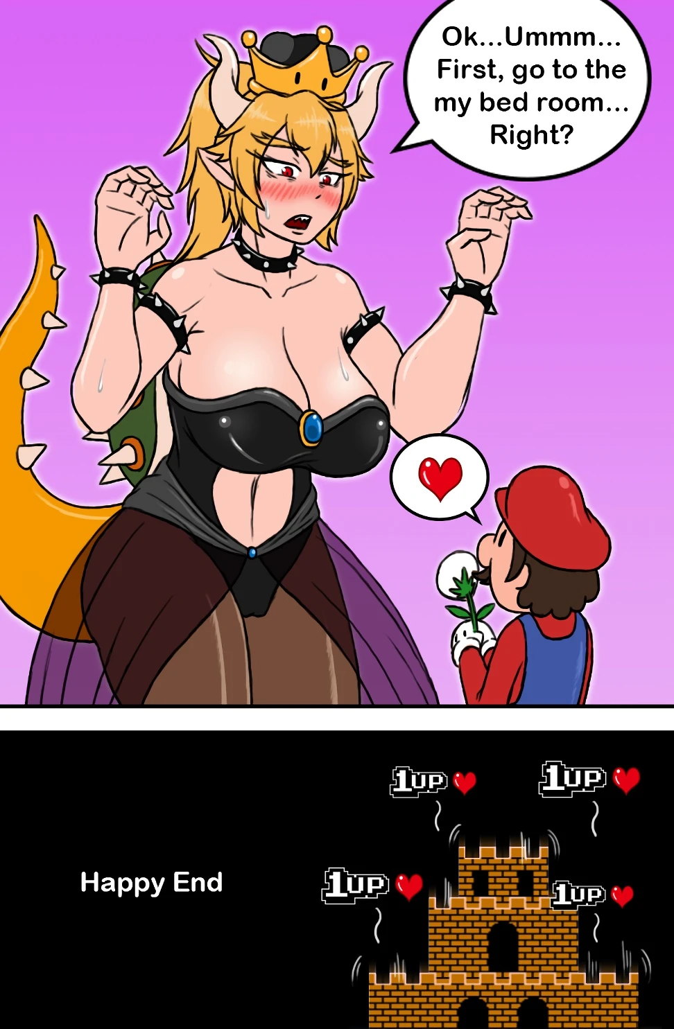 Super crown bowser porn comic picture 4