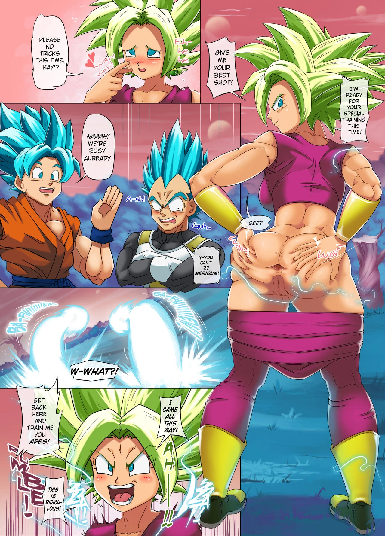 Super Stuffed Saiyan porn comic picture 13