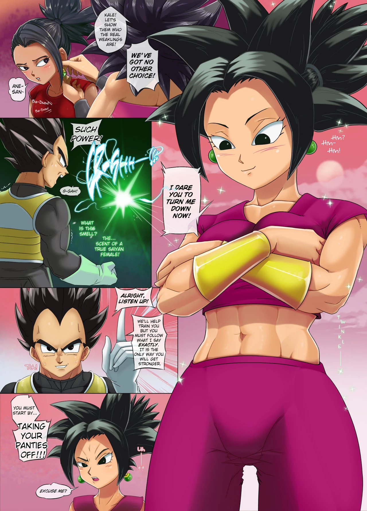Super Stuffed Saiyan porn comic picture 4