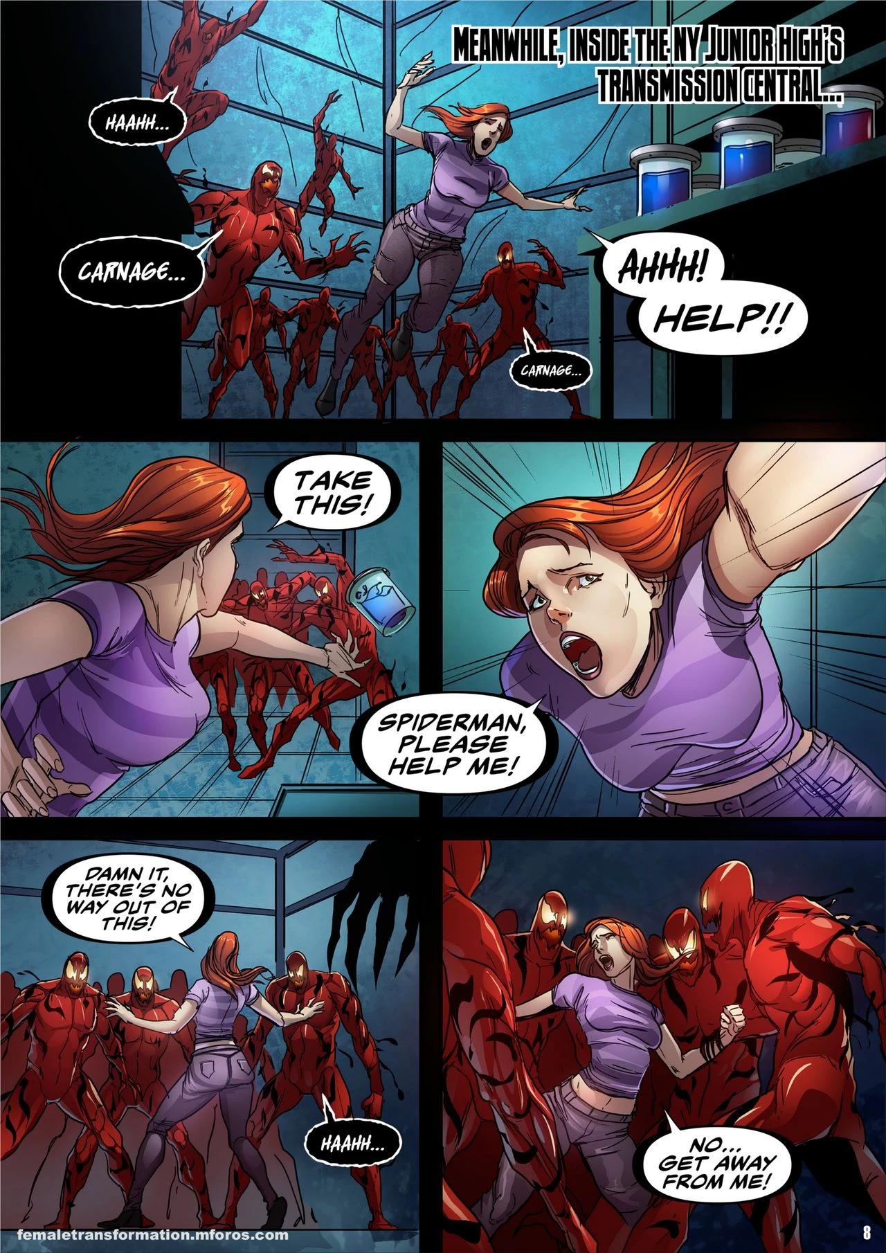 Symbiote Queen porn comic picture 10