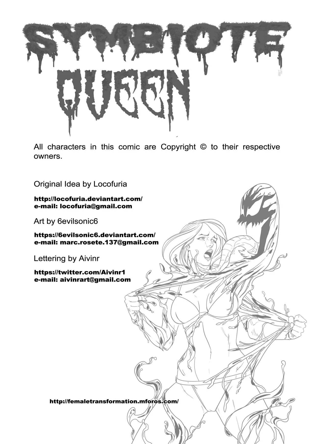 Symbiote Queen porn comic picture 2