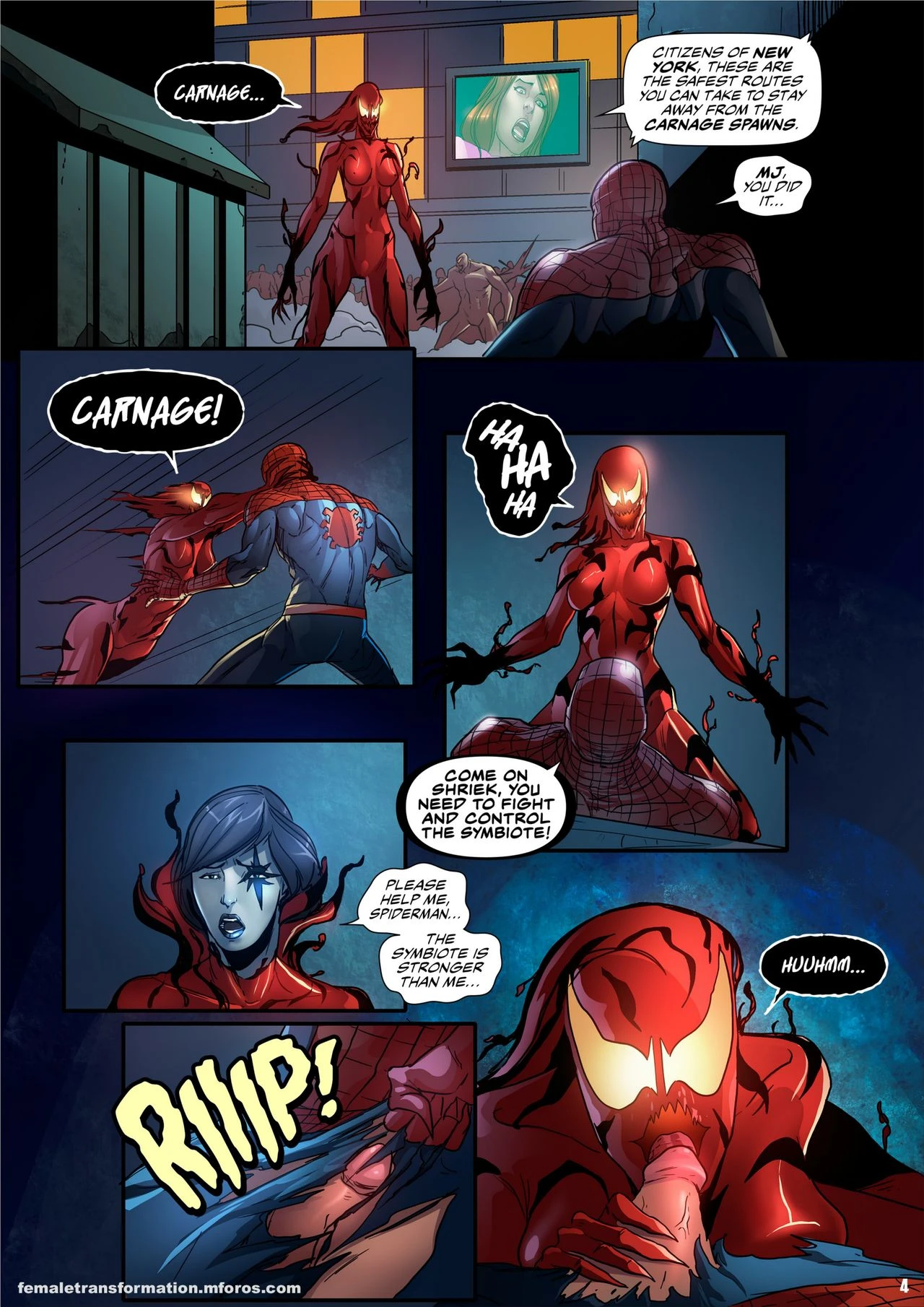 Symbiote Queen porn comic picture 6