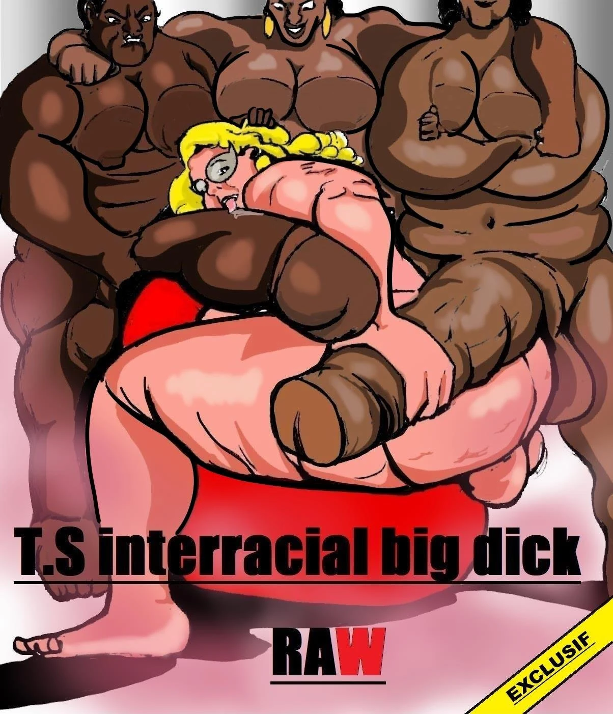 T.S Interracial big dick RAW porn comic picture 1