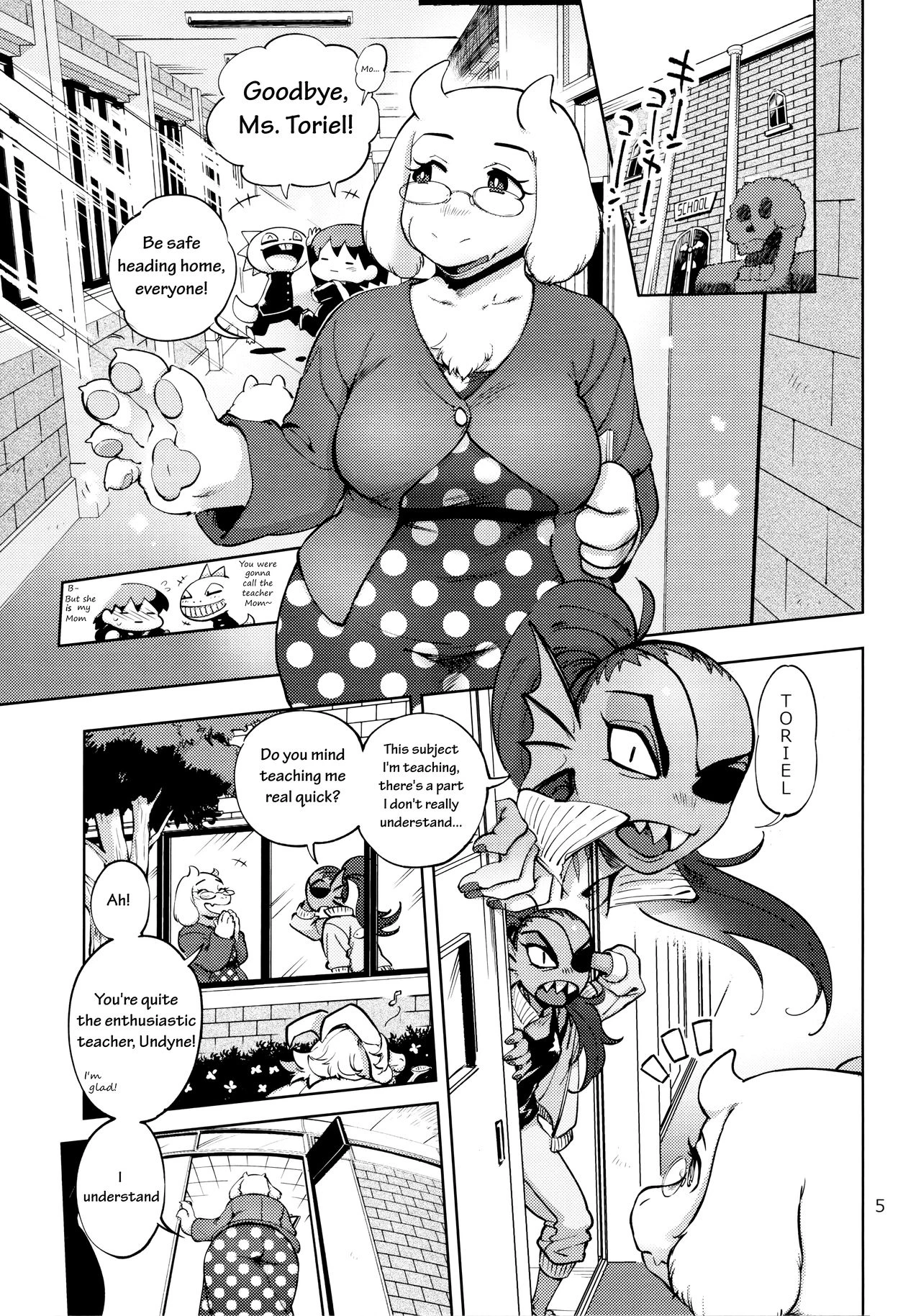 Teach Me TORIEL-sensei porn comic picture 4