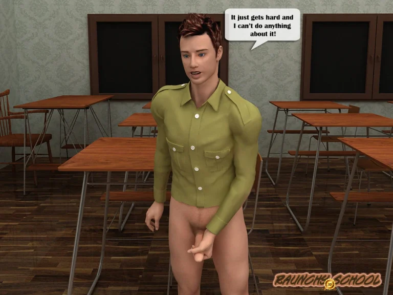 Teacher humps a bad boy and lets another join porn comic picture 4