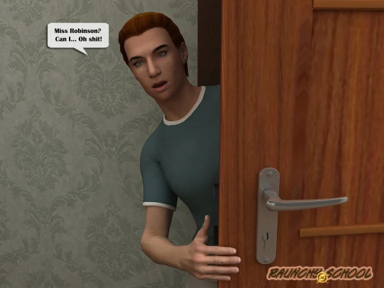 Teacher humps a bad boy and lets another join porn comic picture 9