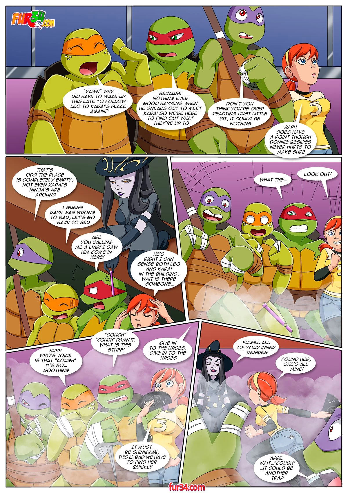 Teenage Horny Kunoichi Girls porn comic picture 6