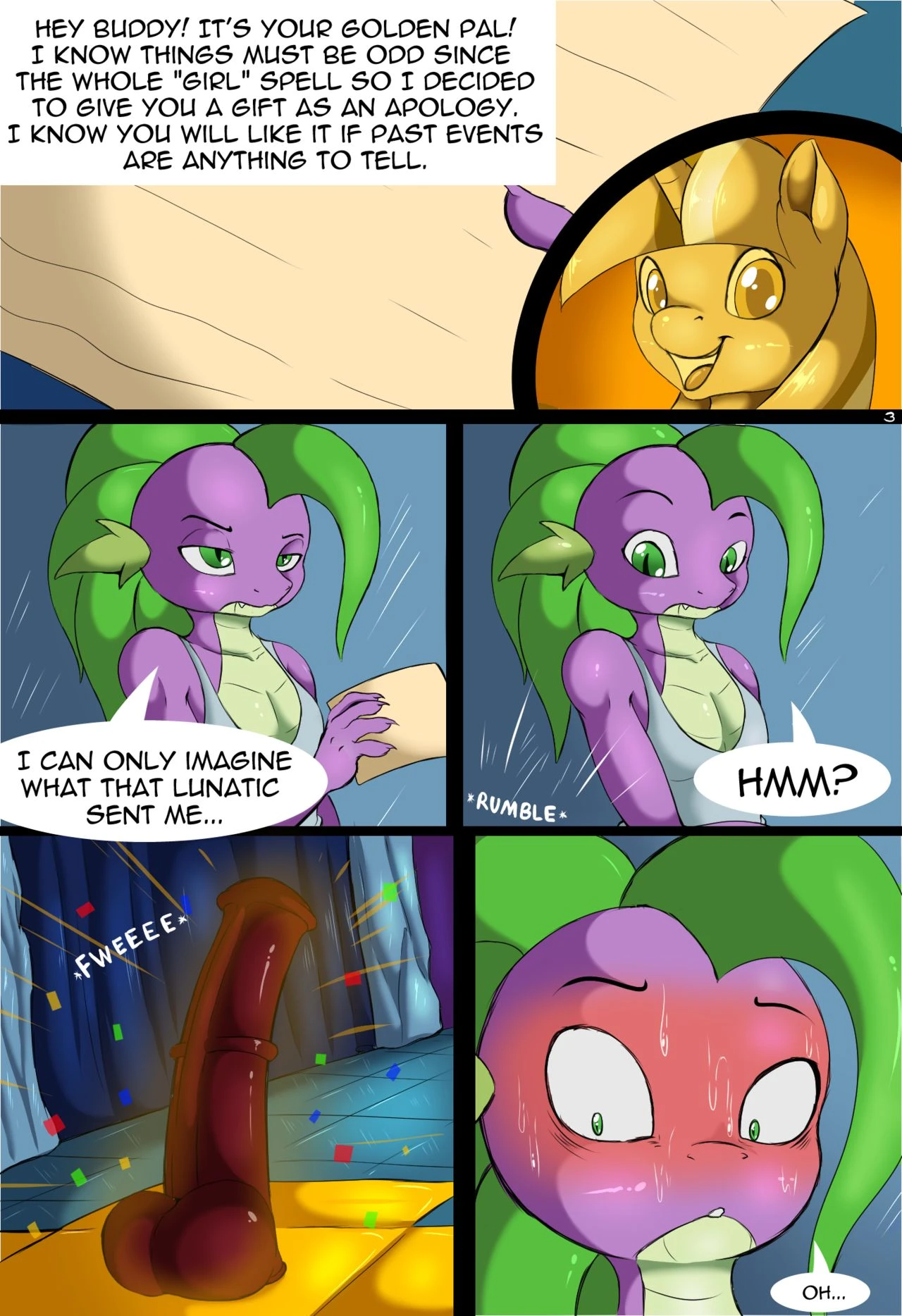 Temptation - Spike porn comic picture 3