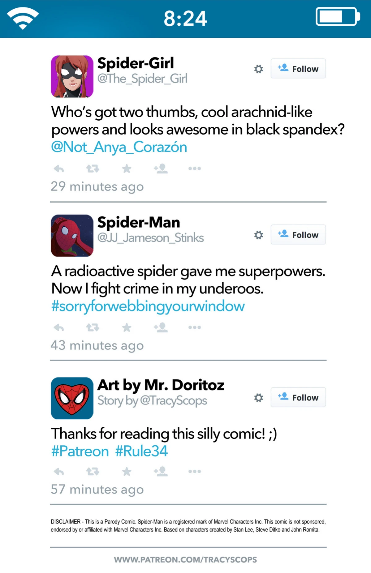 The Amazing Speder-Girl porn comic picture 2