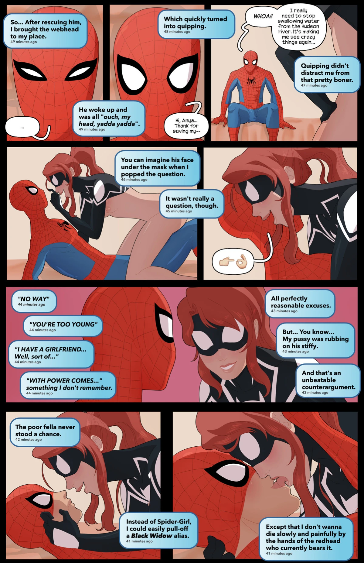 The Amazing Speder-Girl porn comic picture 4