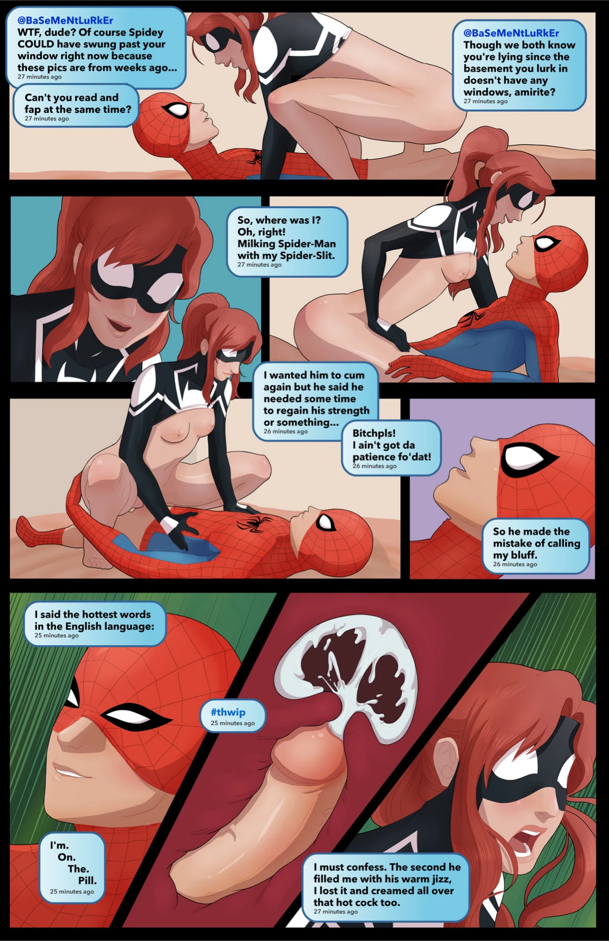 The Amazing Speder-Girl porn comic picture 7