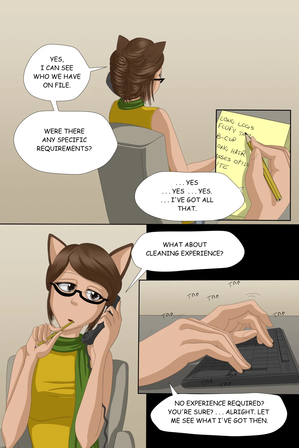 The Cat House Vol. 1: The Interview porn comic picture 3