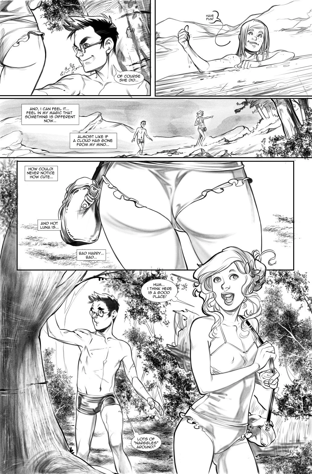 The Harry Potter Experiment 3: Catching Narggles porn comic picture 4