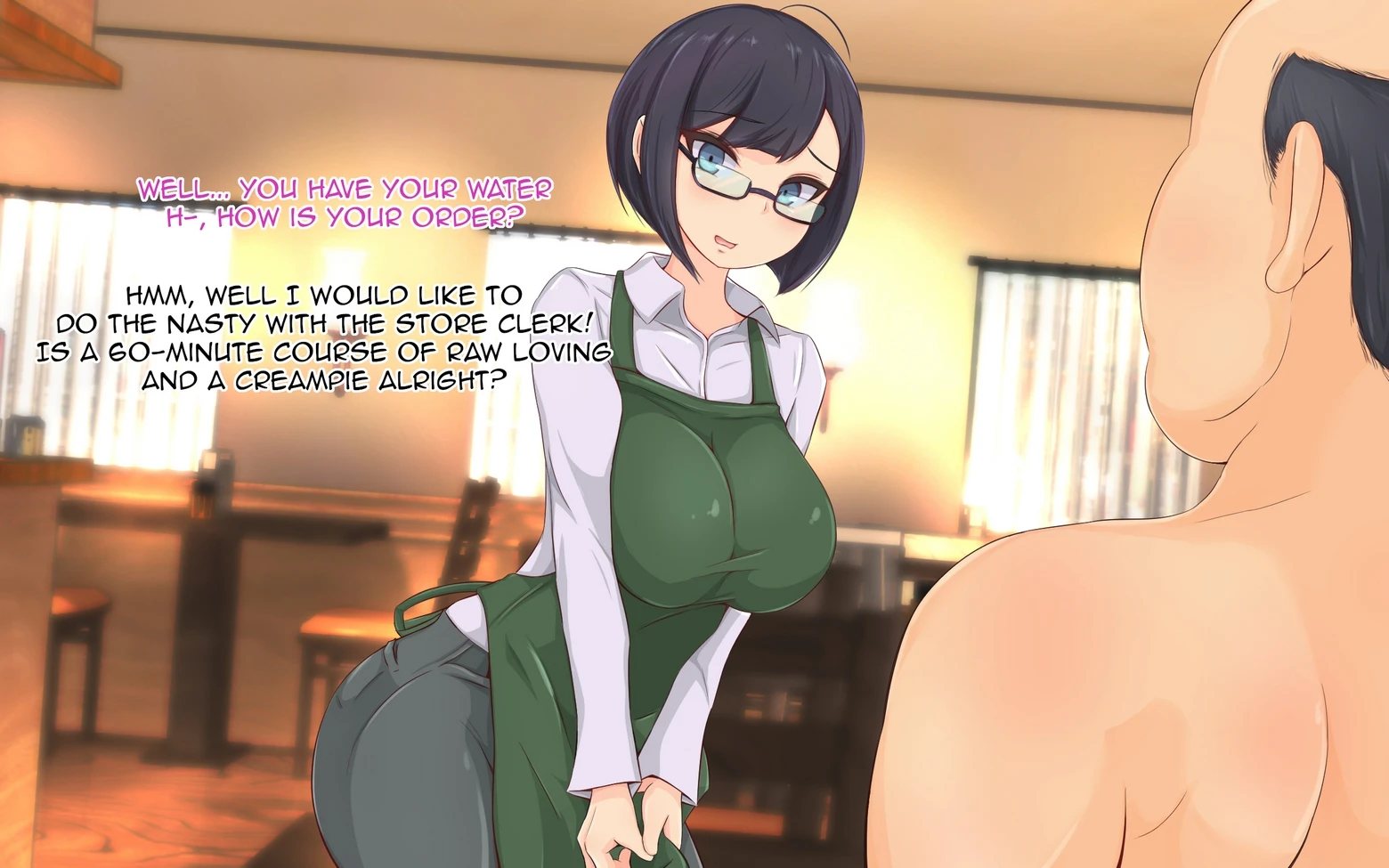 The Hypnotic Old Man and The Impregnated Married Shopkeeper porn comic picture 11