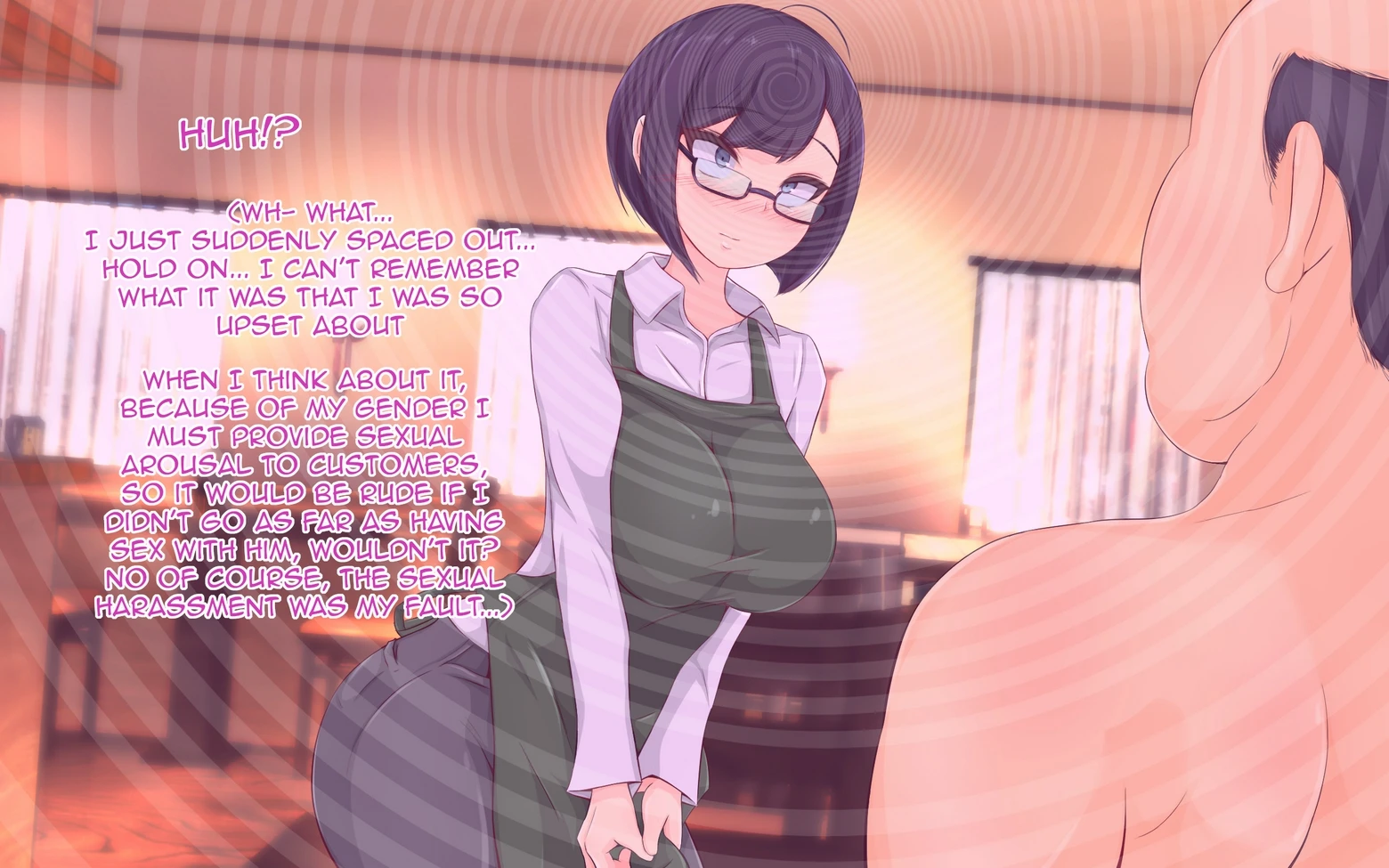 The Hypnotic Old Man and The Impregnated Married Shopkeeper porn comic picture 14