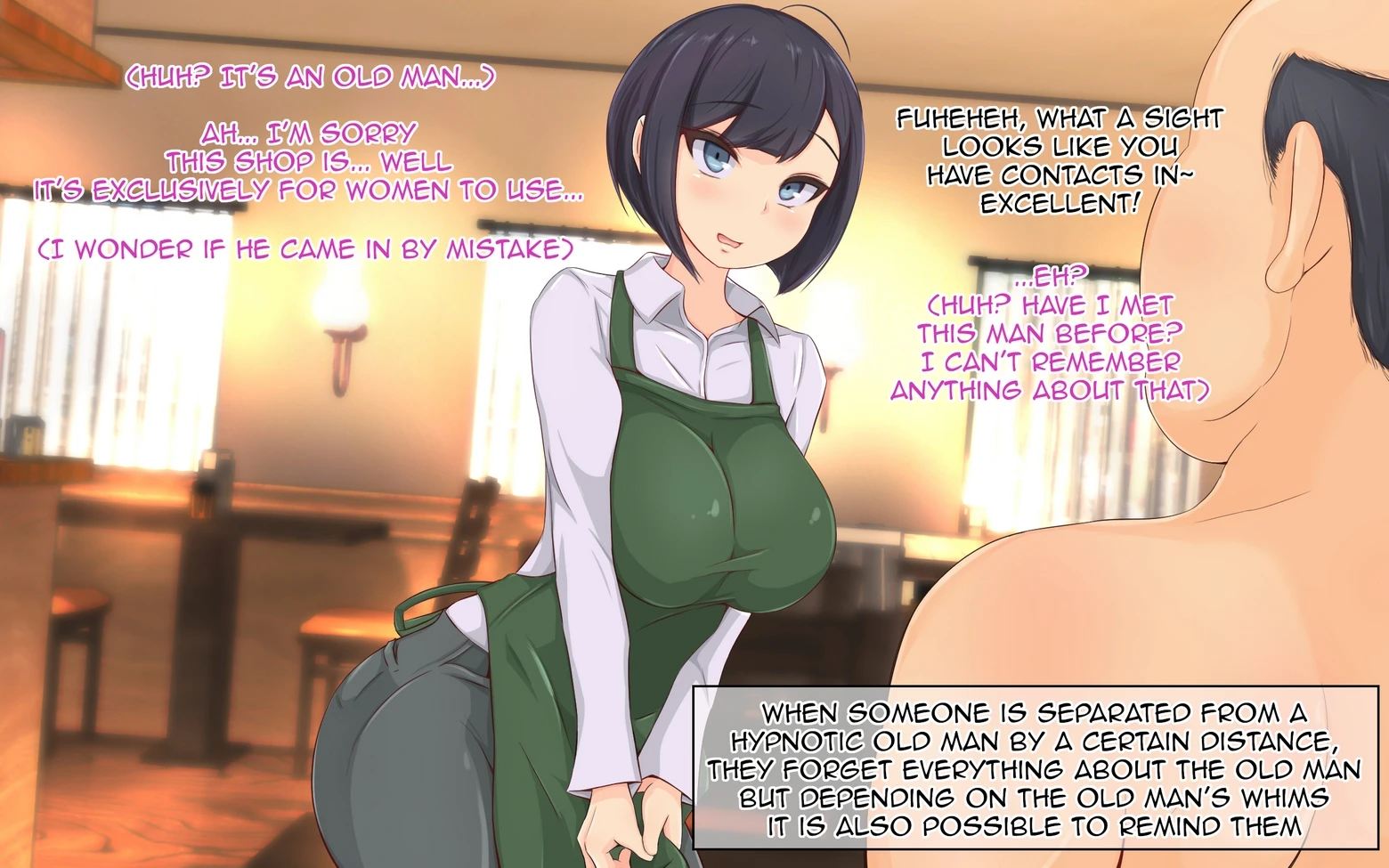 The Hypnotic Old Man and The Impregnated Married Shopkeeper porn comic picture 39