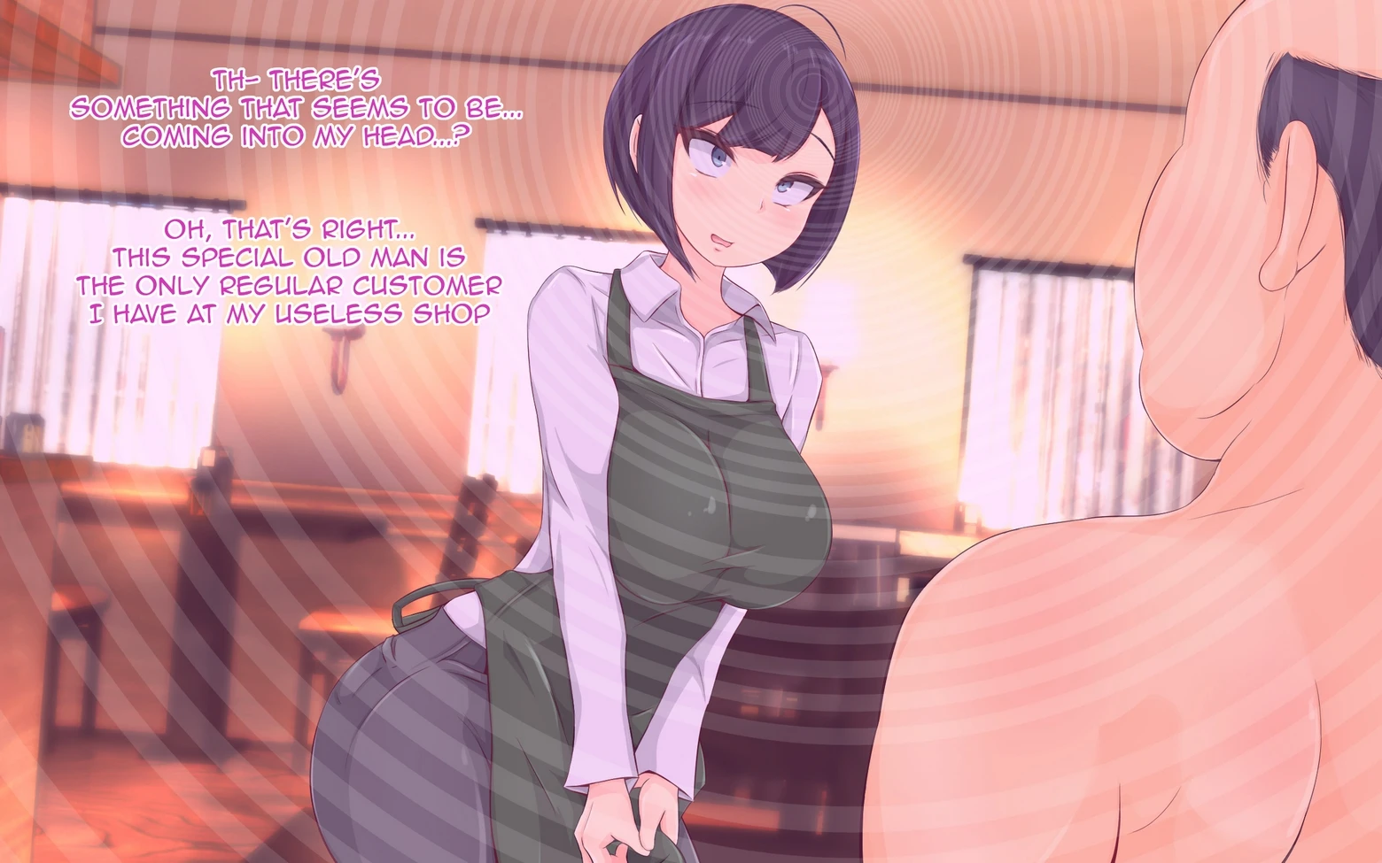 The Hypnotic Old Man and The Impregnated Married Shopkeeper porn comic picture 40