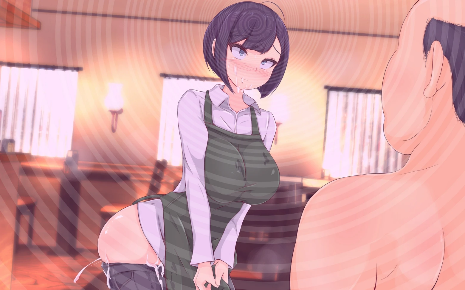 The Hypnotic Old Man and The Impregnated Married Shopkeeper porn comic picture 84