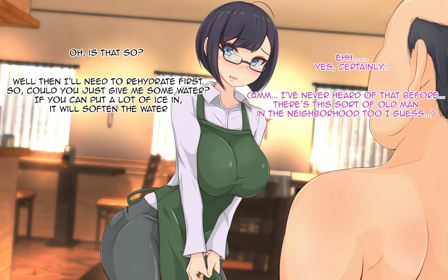 The Hypnotic Old Man and The Impregnated Married Shopkeeper porn comic picture 9