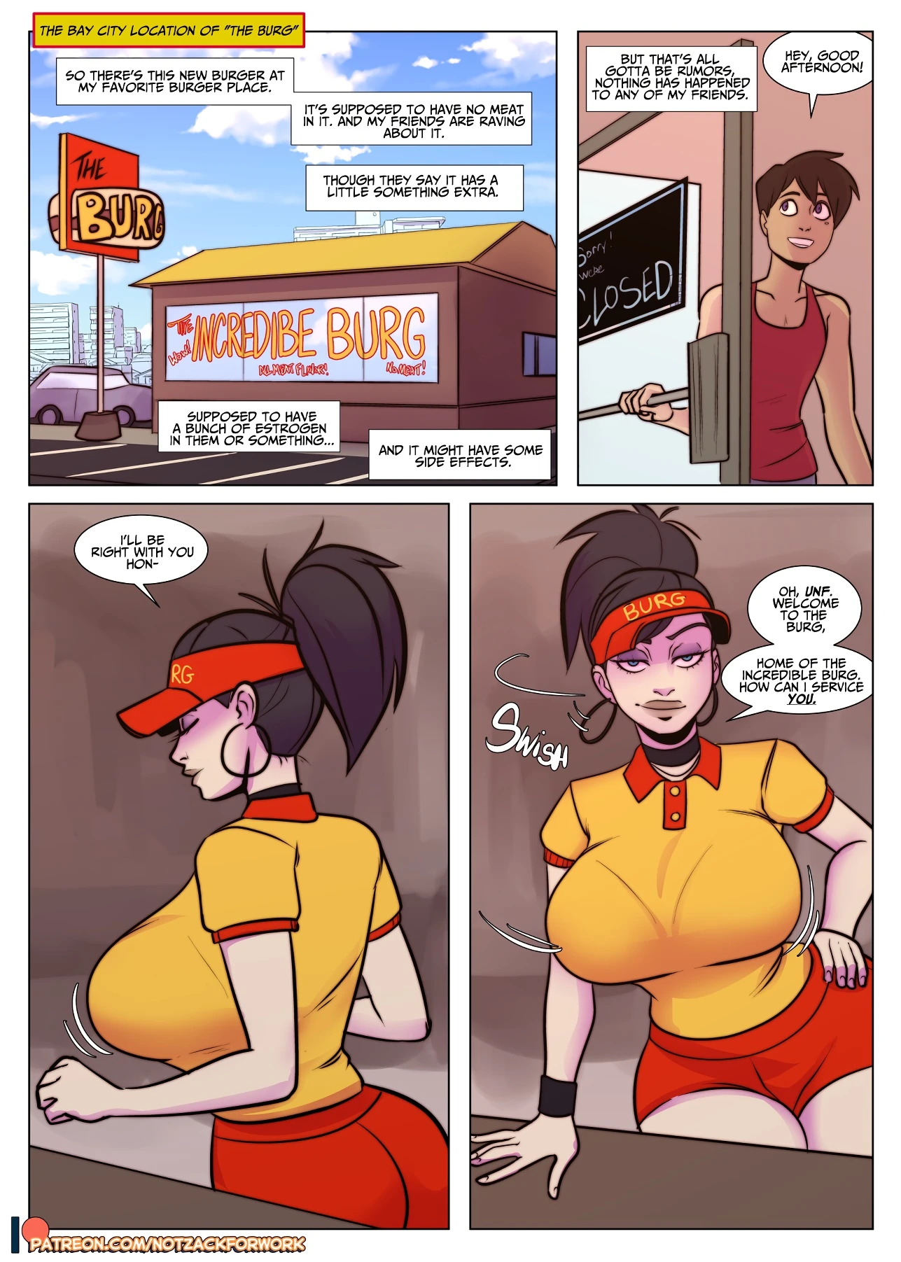 The Incredible Burg! porn comic picture 2
