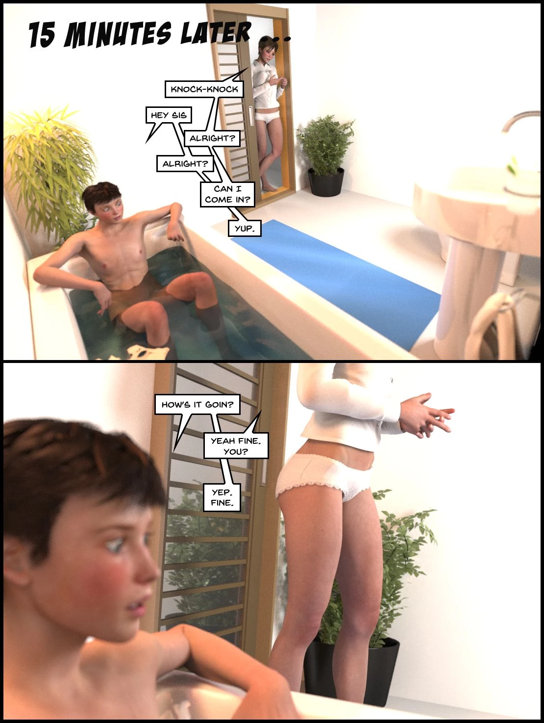 The Lithium Comic. 07: Family Bathtime. Act 1 porn comic picture 16