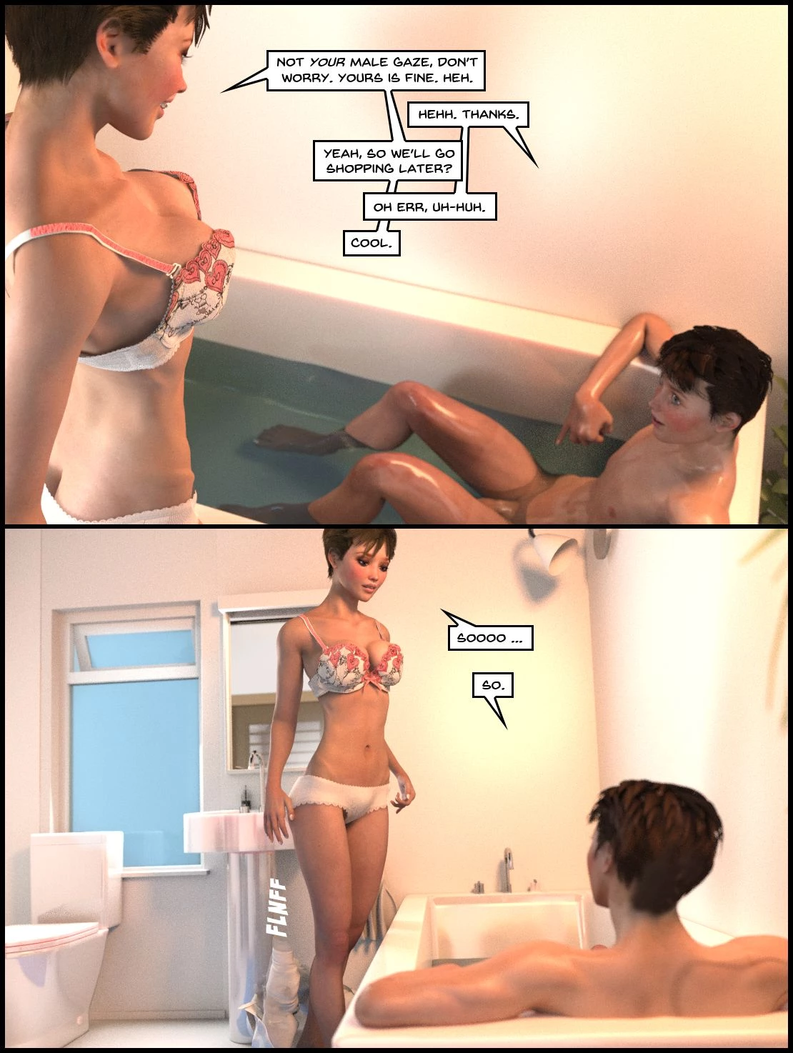 The Lithium Comic. 07: Family Bathtime. Act 1 porn comic picture 21