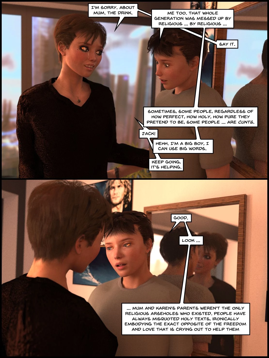 The Lithium Comic. 07: Family Bathtime. Act 1 porn comic picture 92