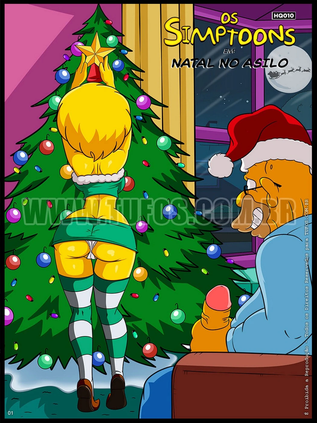 The Simpsons 10 - Christmas at the Retirement Home porn comic picture 1