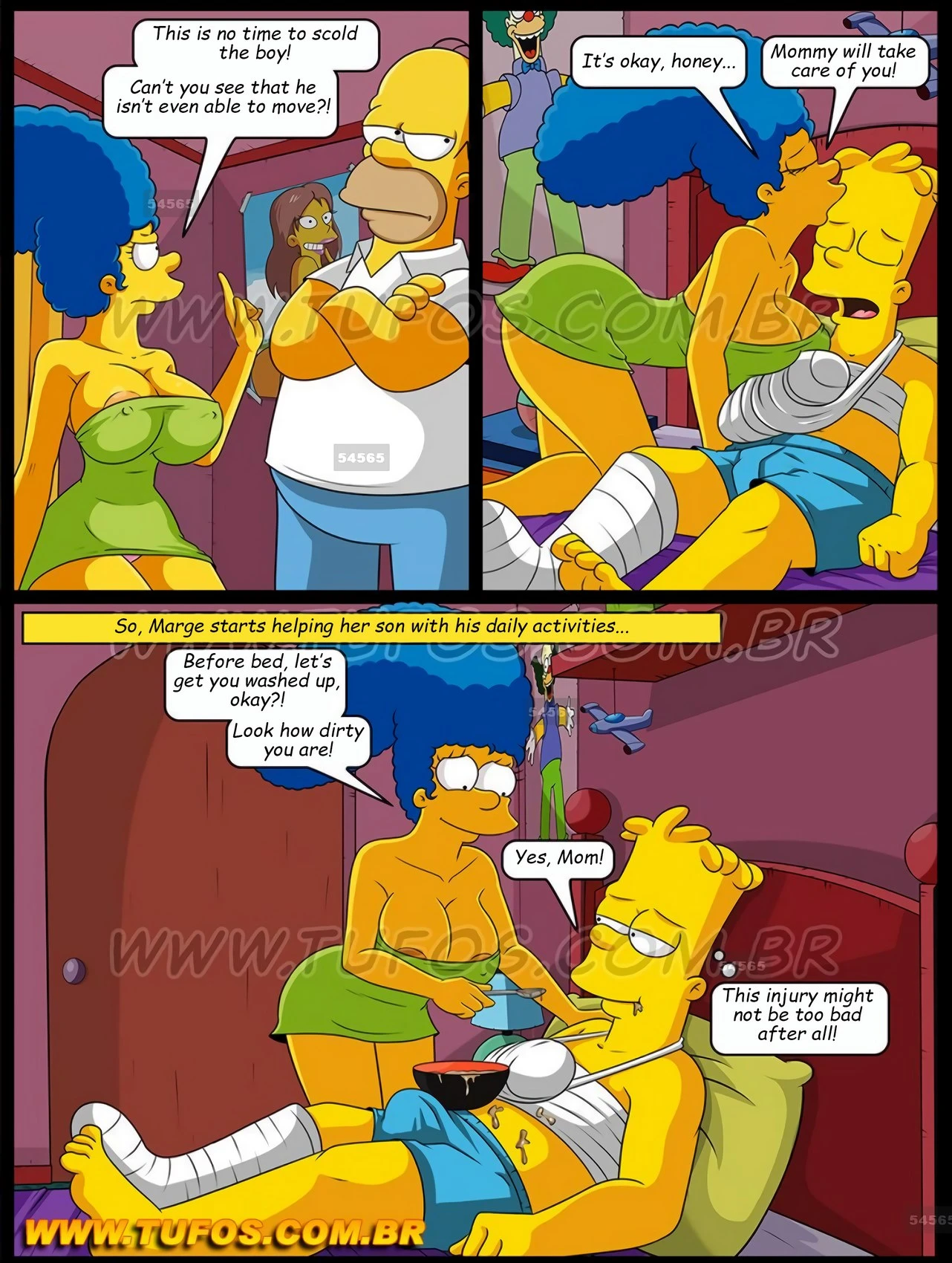 The Simpsons 11 – Caring For the Injured Son porn comic picture 3