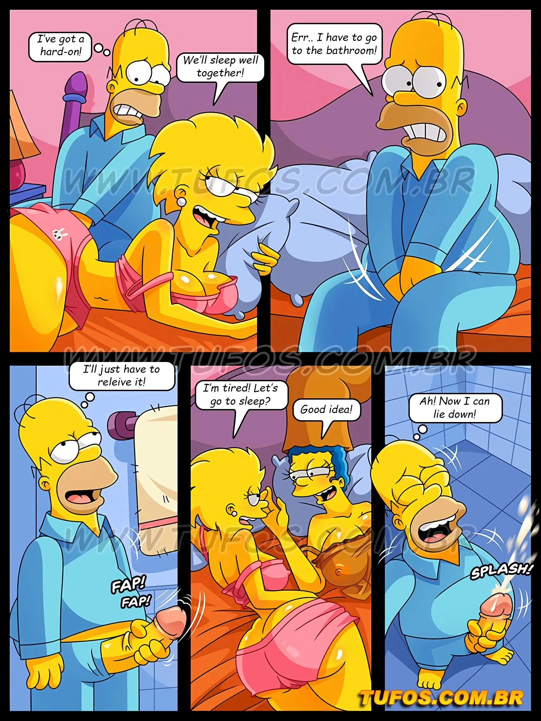 The Simpsons 15- Sleeping in the parent's bed porn comic picture 4