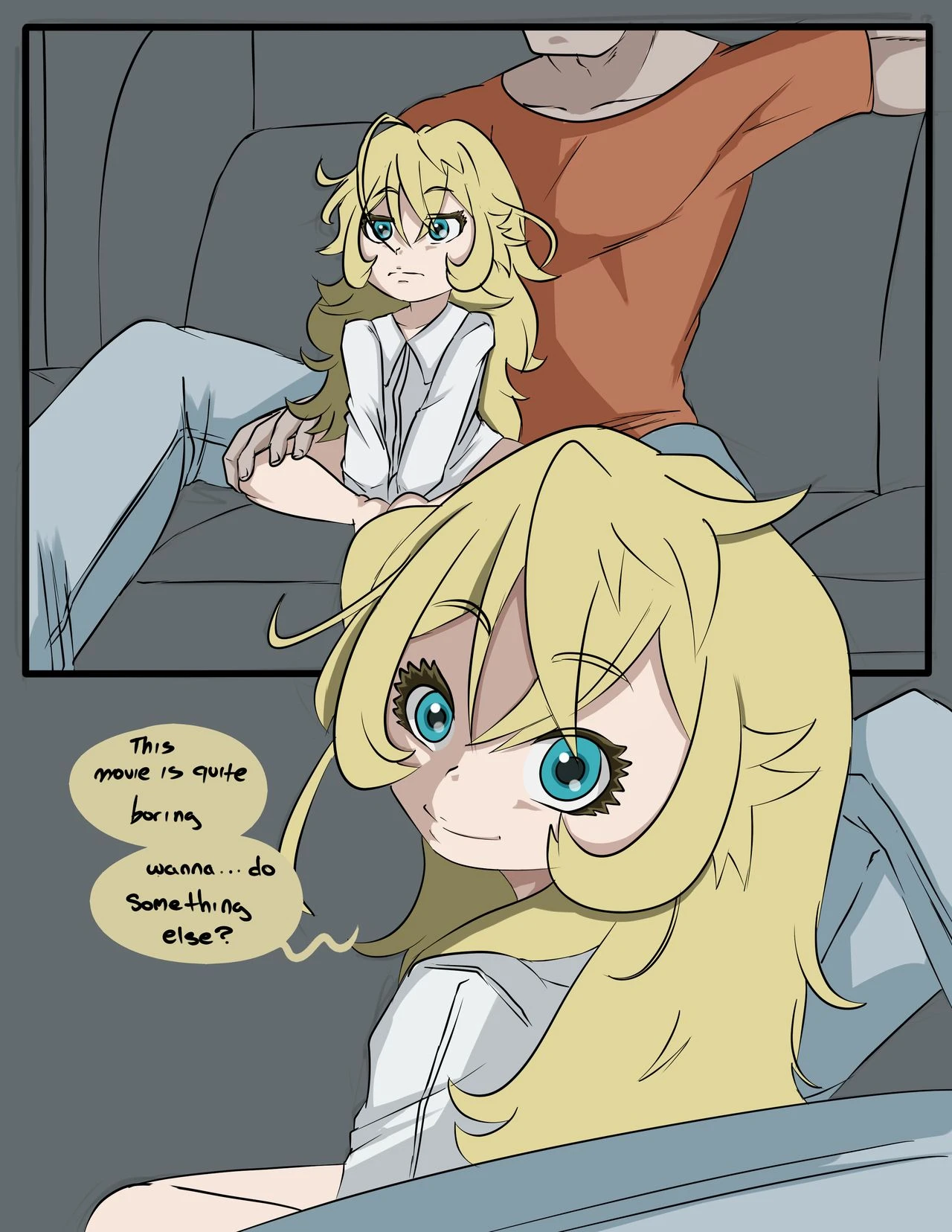 This movie is boring porn comic picture 1