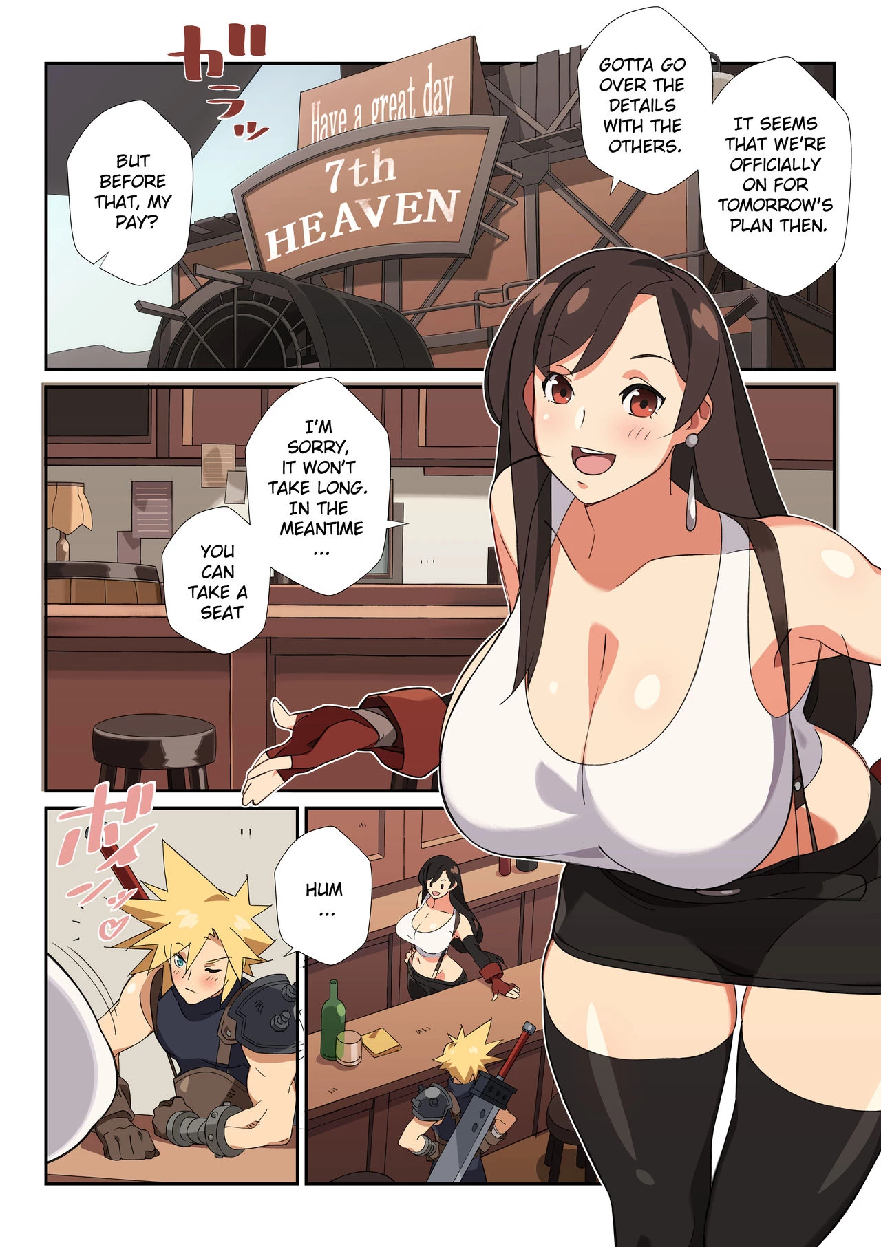 Tifa's special Cocktail! porn comic picture 3