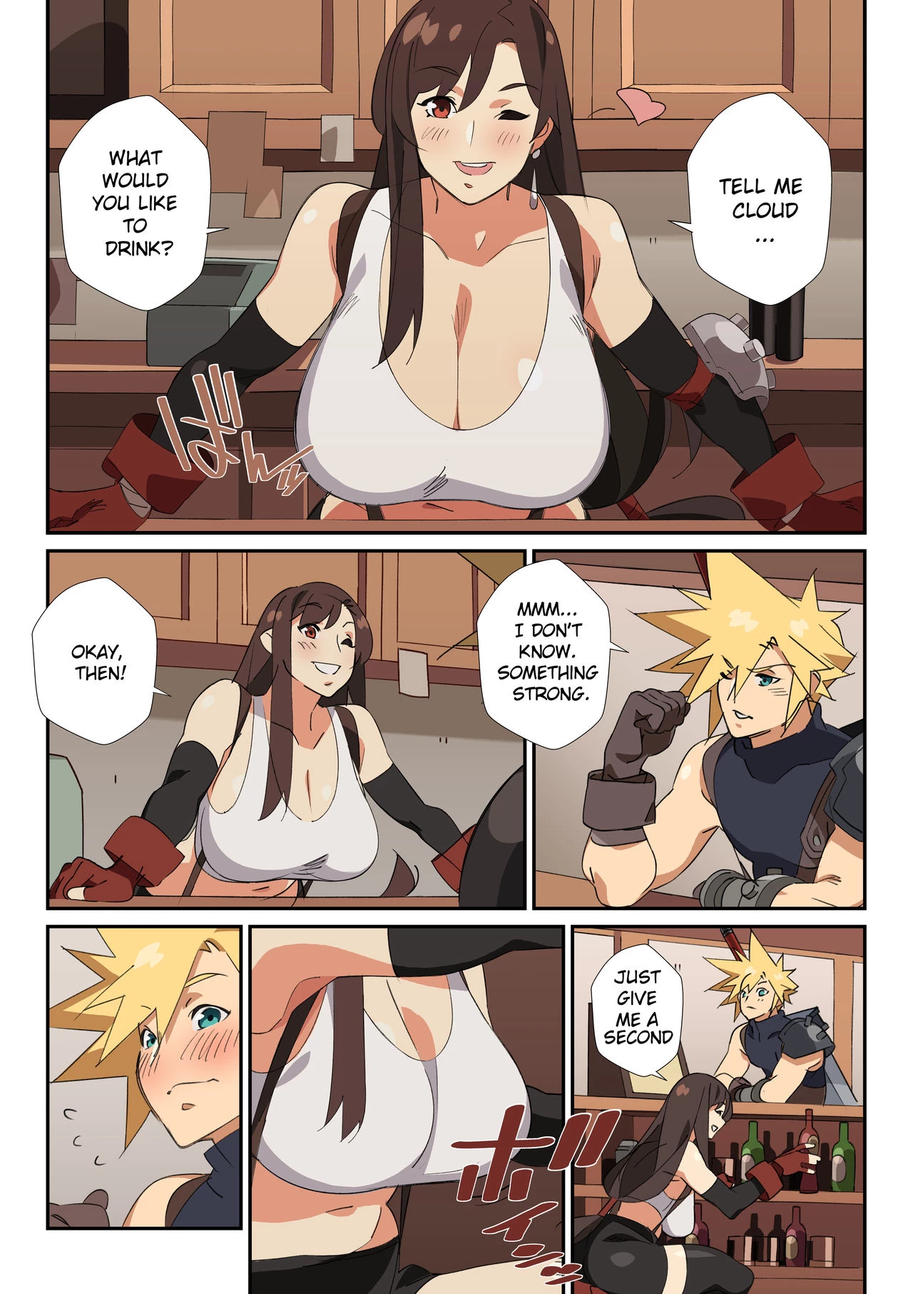 Tifa's special Cocktail! porn comic picture 4