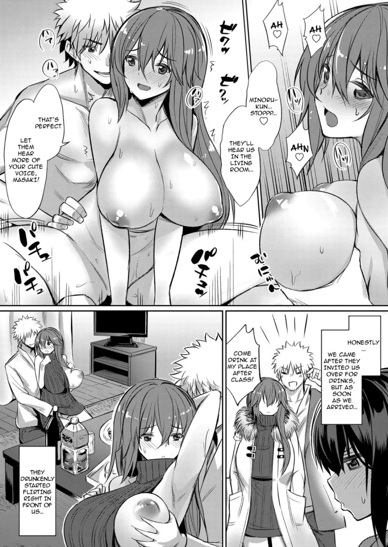 Tipsy Threesome Sex Lesson ~Romance Training with a Friendly Couple porn comic picture 2