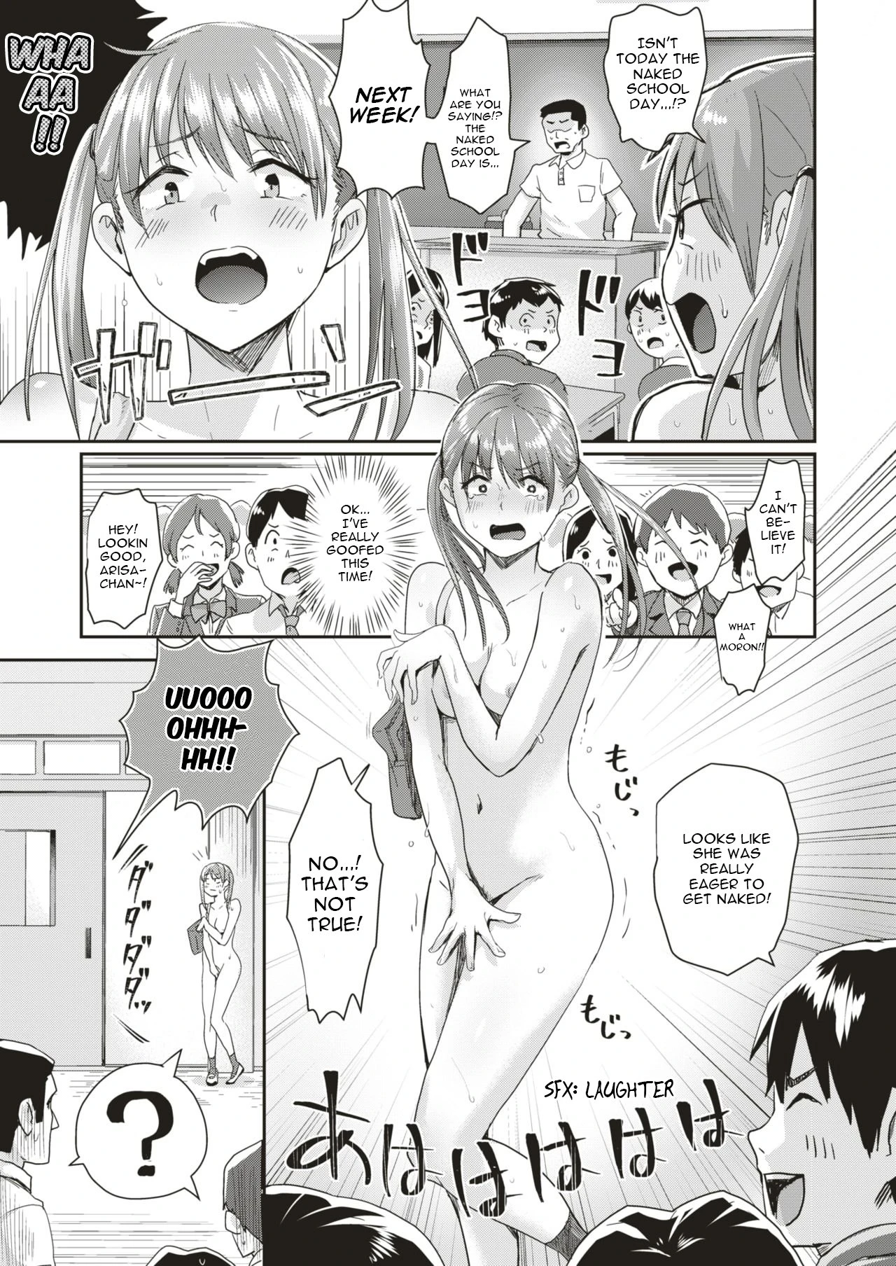 Today is a Naked Schoolday!? porn comic picture 6